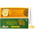 GREEN TREE TIBETAN ROPE INCENSE+HOLDER-SACRED AYURVEDA(PK10)
